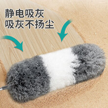 苏力达伸缩鸡毛掸子高处静电除尘掸子家用可水洗打扫卫生 静电除尘掸【全长140CM】