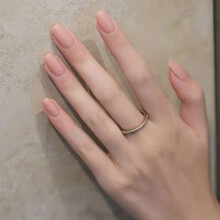 乐哉美妆秋冬假指甲贴片美甲成品显白裸色网红假片可拆卸穿戴式甲片贴指甲贴成人 肉色 肉色