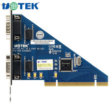 宇泰(UTEK)PCI转2口RS232串口卡 电脑串口扩展卡配串口线9针com口工业级UT-752