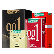 冈本okamot 进口避孕套001情趣 0.01安全套男用计生用品 男用套套超薄超润滑玻尿酸聚氨酯 套餐E：冈本尊享超薄组合10片装