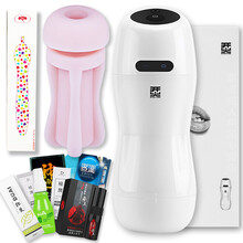 【送原装内胆+加热棒8豪礼】秒潮 烎开火飞机杯全自动真实发声加温烎火开火性用品成人情趣用品 【男声版】+原配内胆+加热棒+润滑剂等8礼 优选品质