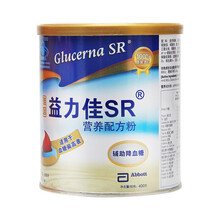 雅培（Abbott）益力佳SR营养配方粉400g 血糖偏高者适用 辅助降血糖 均衡肠内营养香草口味 1罐装