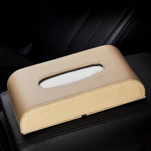 车载纸巾盒挂式遮阳板汽车用品天窗抽纸盒多功能创意座式纸巾盒 座式款-米色 马自达标