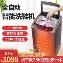 YANGZI 家用洗鞋机全自动带烘干脱水甩干一体机懒人刷鞋机非神器学校宿舍商用洗鞋器 烘干款7.5KG洗脱烘一体(定制波轮+辅助毛刷）