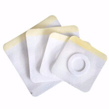 忠剑医疗 穴位空白贴三九贴三伏贴肚脐涌泉贴胶布敷贴透气贴 8*8cm内4cm 100贴