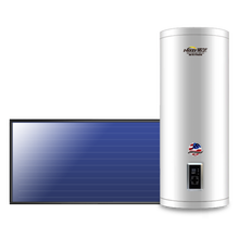 诺芝太阳能热水器平板阳台壁挂式家用分体式光电两用高层承压式 阳台壁挂式 100L 整套【东出口】.送货