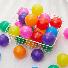 稚气熊马卡龙海洋球池批发厂家直销婴儿童宝宝波波球玩具球加厚无味 七彩色7cm 100个