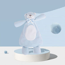 机智芽婴儿安抚巾可入口牙胶宝宝安抚玩偶0-3岁睡眠手偶玩具 安抚小熊(哄睡系列)