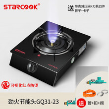 煤气灶单灶 家用台式液化气灶燃气灶节能天然气猛火灶单个灶炉具央西 玻璃节能头(豪华礼包)液化气