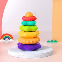 益趣童年 儿童玩具礼包 玩具车模型 戏水洗澡玩具幼儿园消防车拖拉学步环卫车 男孩宝宝玩具 叠叠乐大号