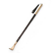 京普斯痒痒挠锤背两用实木不求人抓痒神器木质按摩老头乐纯铜抓背器锤打耙子挠痒痒神器生日礼物送老人送父母 【紫木檀+黄铜46.5cm】高档款