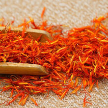 新疆农家红花泡水泡酒泡脚艾叶足浴中药材草红花藏红花西红花 红花头500克