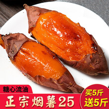 正宗山东烟薯25蜜薯糖心红薯新鲜10斤红心番薯农家沙地烤地瓜超甜