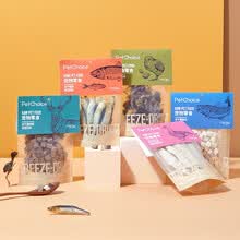 PetChoice冻干宠物零食猫咪小鹌鹑鲱鱼鸭胸肉鳕鱼粒营养增肥补钙小鱼干 鳕鱼粒冻干35g