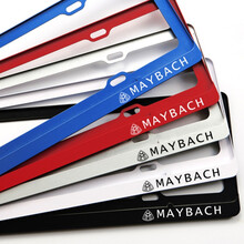 新交规 奔驰车牌边框ACES级GLCGLE GLBA180 C200LE260LAMG牌照架 迈巴赫(备注黑白红银蓝)