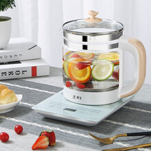 华生（washon）养生壶多功能烧水壶煮茶壶玻璃煎药壶过滤壶口煮茶壶中药壶煲汤壶1.8升容量889 白色标准款（无虑网）