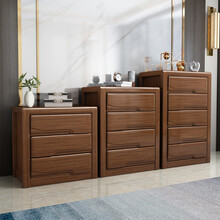 可渝家 实木五斗柜现代中式储物柜斗柜抽屉式收纳柜子卧室四六斗橱 三斗柜（80*42*70cm）