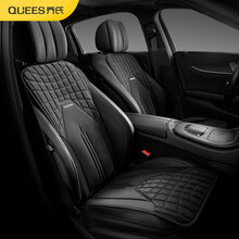 乔氏 新款汽车坐垫全车通用七件套四季透气太空记忆棉坐垫免拆亲肤恒温冬季车内用品 （前排加后排）-公爵黑