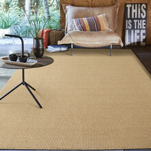 纵横黄麻地毯客厅茶几毯北欧日式书房家用沙发毯床边毯草编榻榻米垫飘窗毯 方形 机织锁边 80CMx120CM