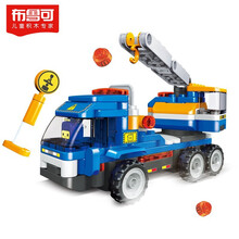 布鲁可 大颗粒积木 积木拼插布鲁克男孩女孩玩具百变布鲁可拼装积木车 交通工具系列-鲁鲁百变吊车