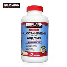 京东国际	
美国进口 柯克兰(Kirkland) 氨糖软骨素钙片375粒 维骨力MSM 氨基葡萄糖 骨维力 中老年人成人补钙修护关节