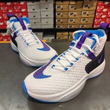 耐克（NIKE）【现货】Nike Zoom GT Jump 耐磨实战篮球鞋DC9039-002 BQ5398-101 白紫 44