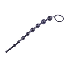 火乐玩具后庭拉珠彩珠9连肛塞夫妻情趣女性自慰成人用品 紫色