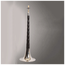 红木唢呐黑檀乌木唢呐唢呐乐器初学唢呐吹奏乐器 乌木D调白碗+资料一本A款