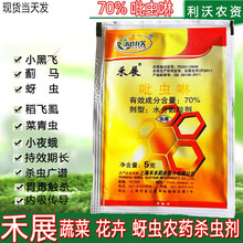 利沃风 70%吡虫啉比虫啉蚜虫腻虫蓟马飞虱蔬菜花卉果树通用农药杀虫剂高含量 50克*5袋