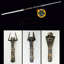 光剑玩具剑激光剑玩具发光宝剑儿童4刀剑5男孩6-7岁8以上 七色透明款(两只)