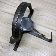 【溪沫】老鼠夹圆老鼠夹加厚捕鼠器铁质夹子灭鼠神器老鼠夹子高灵敏 18厘米【1只装【单】