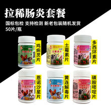 兽用磺胺间甲片50片猪牛羊鸡鸭鹅猫犬通用小肠盲肠球虫肠毒综合症 肠炎痢疾1(土+黄+磺+鸡+恩+多)
