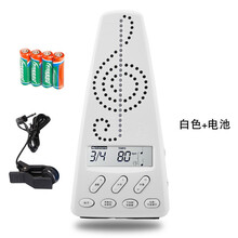 小天使电子节拍器人声数拍钢琴架子鼓古筝乐器通用节拍器wmt220 白色+电池