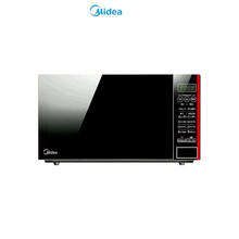 美的微波炉家用小型迷你智能平板式多功能 黑