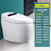 全自动烘干加热多功能电动坐便器家用日本进口智能马桶一体式初瑾 手动翻盖款+泡沫盾 220mm