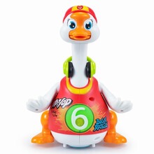 汇乐玩具 D828 红色 儿童益智玩具摇摆鹅男女孩婴儿学爬玩具 宝宝音乐电动玩具唱歌跳舞