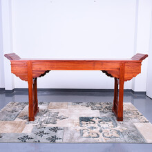 艺铭天下红木家具缅甸花梨（学名：大果紫檀）中堂四/六件套 中式仿古 实木供桌条桌 单个条案