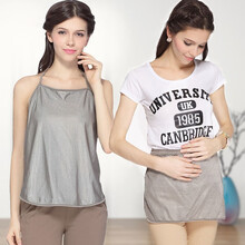 Temami防辐射服孕妇装衣服肚兜内穿隐蔽上班族银纤维防护服 银纤维大肚兜+小肚兜 均码