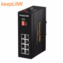 keepLINK 工业交换机 5口8口16口百兆千兆 工业级以太网交换机导轨式 千兆8口 KP-9000-65-8GT
