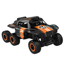 JJR/C【大型遥控车】玩具车遥控汽车1:12大型高速越野攀爬车六驱充电儿童玩具车遥控电动男孩玩具 巨无霸5号橙黑【六驱、耐摔、可变速】手表遥控