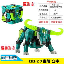 【BEASTBOX】猛兽匣系列毒角变形玩具拼装益智模型潮玩机甲手办 BB-27毒角 公牛自带收纳盒