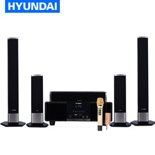 现代（HYUNDAI） 家庭影院ktv音响套装卡拉ok专业功放音箱 家用k歌点歌机电脑电视客厅 壁挂落地音箱H2S+vt06