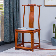 寻古红木家具缅甸花梨（学名：大果紫檀）餐桌椅组合实木八仙桌方桌新中式正方形餐桌休闲棋牌桌带抽屉 餐椅