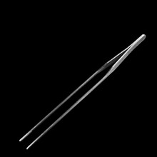 茨格曼 不锈钢水草剪刀喂鱼加长草缸波浪剪鱼缸造景修剪工具套装种植夹子镊子 27cm直镊