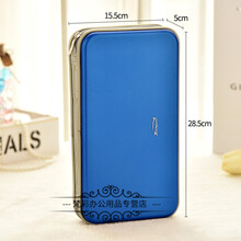 大容量光盘收纳盒CD包40片光碟包176E40光盘包DVD包CD盒 80片蓝色