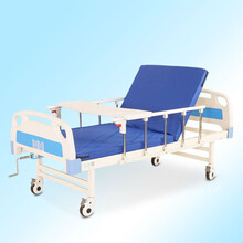 礼达康 单摇床双摇床手摇式病床家用多功能护理床瘫痪病人床医用病床医院床门诊养老院老人床 可以带便孔 A08单摇床+床垫+轮+护栏+餐桌