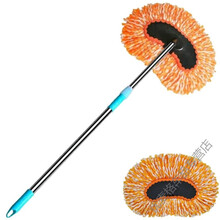 棉长柄伸缩洗车拖把刷车刷子擦车拖把车用清洗工具洗车用品套装 纳米洗车刷+备用刷头