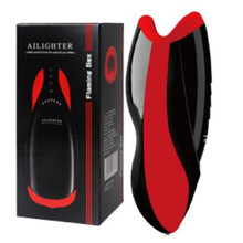 艾莱特 全自动飞机杯烈火红唇嘴巴口震动夹吸发音加温经器男用电动蠕动伸缩抽吸允插感应互动成人情趣性用品 烈焰红唇杯+套装名器