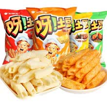 好丽友呀土豆薯条蜂蜜黄油味薯片炒饭好友趣40g*10包零食膨化小吃 里脊牛排味40g*5袋