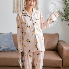 十月结晶同款月子服纯棉春夏产妇哺乳衣特大码200斤胖孕妇加肥加大产后喂奶衣 粉色 XL(100-130斤)